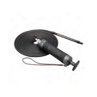 <p>
	A rubber extension hose for remote measurement down manholes and into tanks which might present a hazard to anyone entering them. Available in 2 sizes: No.351A-5 for 5m and No.351A-10 for 10m.</p>
<p>
	*When merely the extension hose tip needs to be replaced or for twin tube operation, simply order the Extension hose guard rubber (No.358) only.</p>
