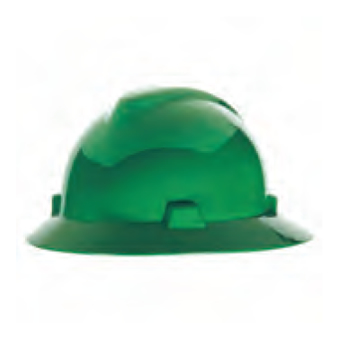 <p>
	MSA V-Gard® Protective Hats - Green</p>
