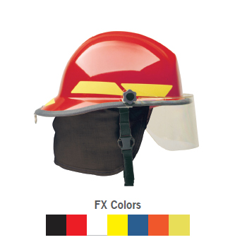 <ul>
	<li>
		Chemical-resistant fiberglass outer shell</li>
	<li>
		High-heat thermoplastic inner shell</li>
	<li>
		Comfortable Sure-Lock® ratchet headband</li>
	<li>
		Balanced 6-point nylon crown straps and crown pad</li>
	<li>
		Nomex® chinstrap with quick-release buckle and postman’s slide fastener</li>
	<li>
		Rip-stop Nomex® ear/neck protector</li>
	<li>
		Leather ratchet cover</li>
	<li>
		Removable fire-resistant, absorbent cotton brow pad</li>
	<li>
		Hard-coated optically-correct faceshield</li>
	<li>
		Scotchlite® reflective striping</li>
	<li>
		12 point comfort system</li>
	<li>
		Certified to NFPA 1971-2013 standard<br />
		 </li>
</ul>
