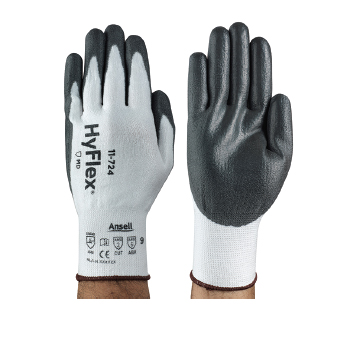 <p>
	Type: Palm dipped<br />
	Coating Material: Silicon-Free Polyurethane<br />
	Linear Material: Seamless liner with INTERCEPT™ Technology yarn<br />
	Cuff Style: Knitwrist<br />
	Gauge: 13<br />
	Length: 208-261 mm<br />
	Color: White Liner with Black Coating</p>
