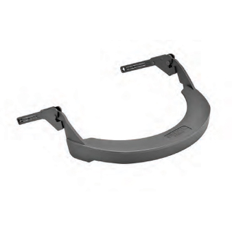 <p>
	Visor Bracket for Safety Caps with Sloping Brim, use either an ELVEX® slot adaptor or ELVEX®   Cap Mount Ear Muffs. Accepts Face Shields or Visors. (not shown)</p>
