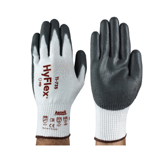 <p>
	Type: Palm dipped<br />
	Coating Material: Silicon-Free Polyurethane<br />
	Liner Material: Seamless liner with INTERCEPT™ Technology yarn<br />
	Cuff Style: Knitwrist<br />
	Gauge: 10<br />
	Length (mm) : 215-267<br />
	Color: White Liner with Black Coating</p>
