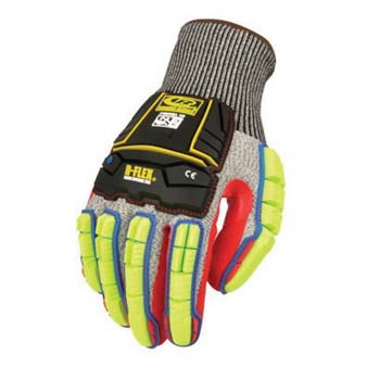 <div>
	<strong>Key Features</strong></div>
<ul>
	<li>
		Breathable knit shell offers cut resistance</li>
	<li>
		TPR impact protection on top of hand and full length of fingers</li>
	<li>
		Half-dipped nitrile coating on palm with sandy finish for enhanced grip</li>
	<li>
		High visibility for increased safety</li>
	<li>
		Touchscreen compatible index, middle and thumb tips</li>
	<li>
		Superior grip on wet and dry surfaces</li>
</ul>
<div>
	<strong>Performance Standards & Regulatory Compliance</strong></div>
<div>
	 </div>
<div>
	REACH Compliant</div>
