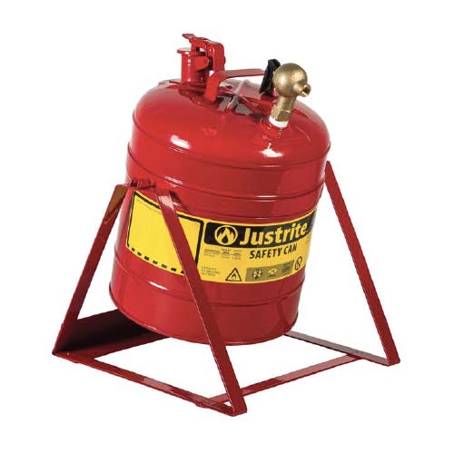 <p>
	Justrite 5gal Type I Tilt Safety Can with Stand, Red, Bottom 08540 Faucet</p>
